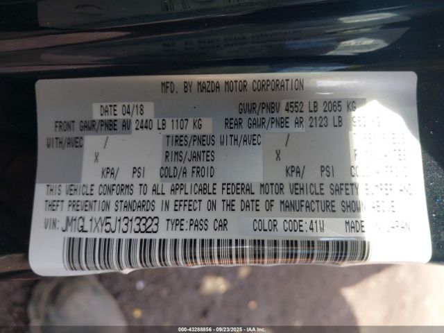 2018 MAZDA MAZDA6 JM1GL1XY5J1313323 Photo 8
