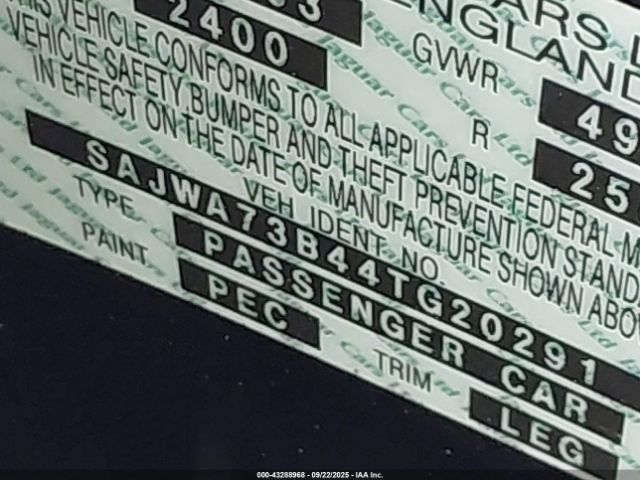 2004 JAGUAR XJ SAJWA73B44TG20291 Photo 8