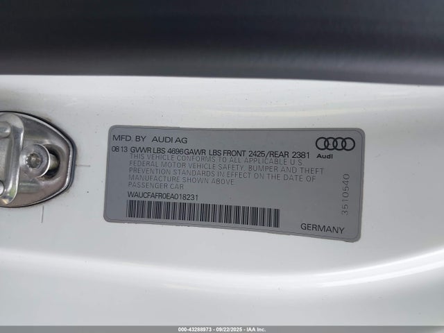2014 AUDI A5 WAUCFAFR0EA018231 Photo 8