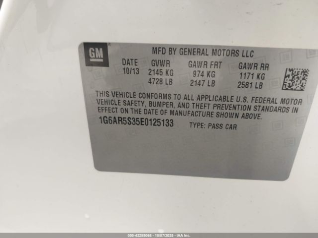 2014 CADILLAC CTS 1G6AR5S35E0125133 Photo 8