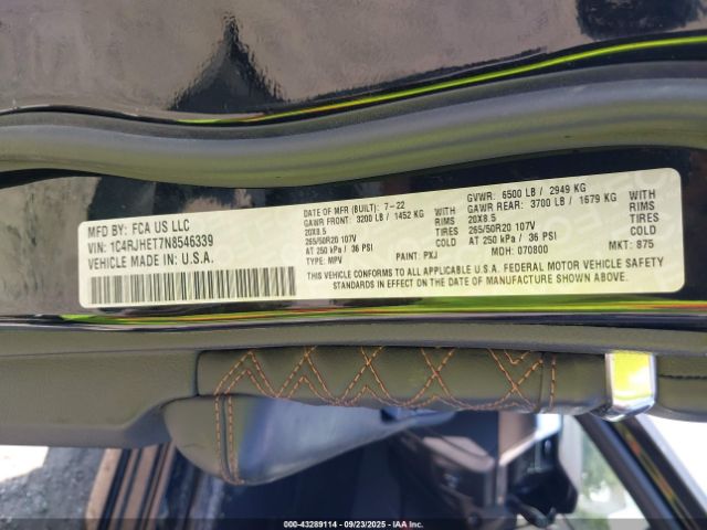 2022 JEEP GRAND CHEROKEE 1C4RJHET7N8546339 Photo 8