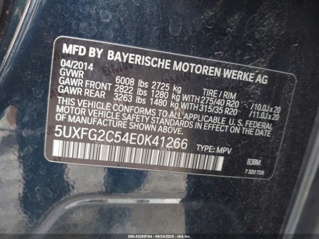 2014 BMW X6 5UXFG2C54E0K41266 Photo 8