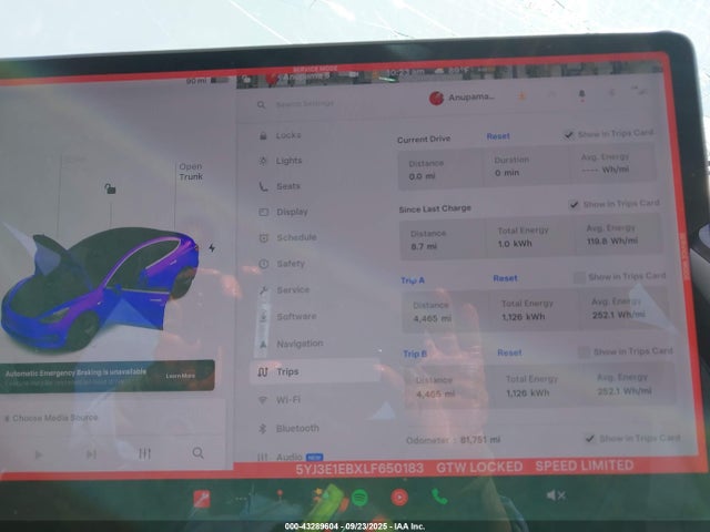 2020 TESLA MODEL 3 5YJ3E1EBXLF650183 Photo 6