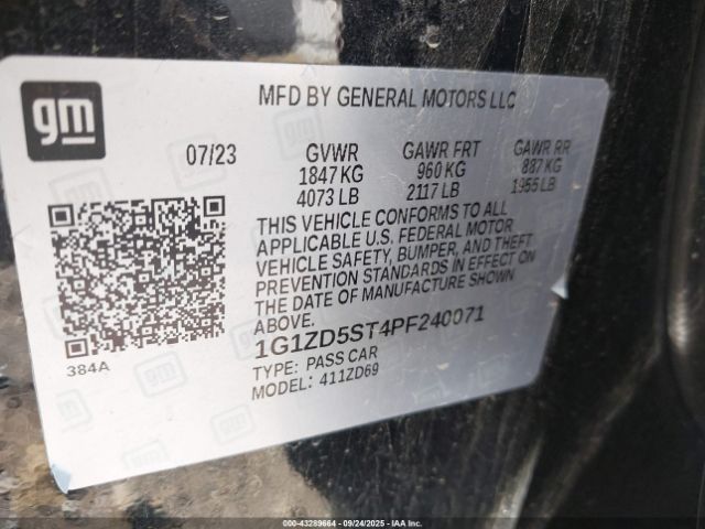2023 CHEVROLET MALIBU 1G1ZD5ST4PF240071 Photo 8