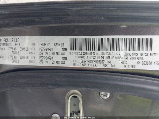 2019 RAM 1500 CLASSIC 1C6RR7FG4KS519187 Photo 8