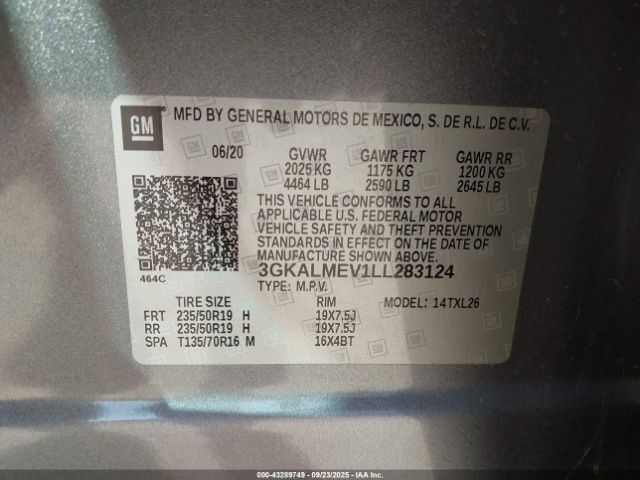 2020 GMC TERRAIN 3GKALMEV1LL283124 Photo 8