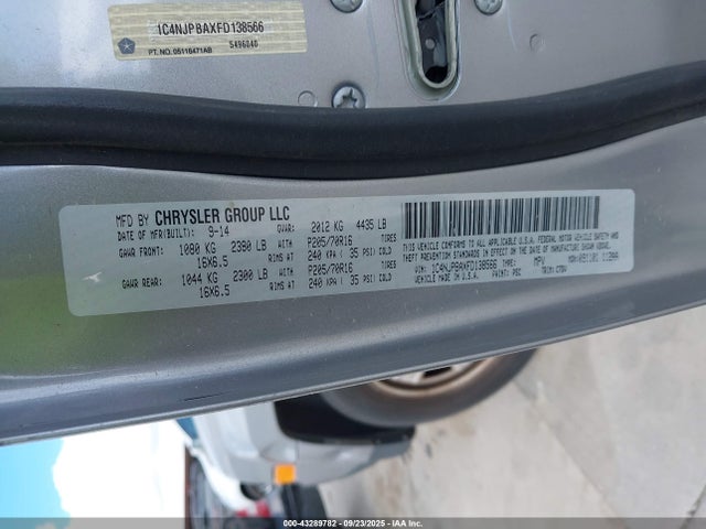 Jeep Patriot 2015 1C4NJPBAXFD138566 Image 9