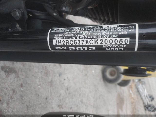 2012 HONDA VT750 JH2RC537XCK200050 Photo 9