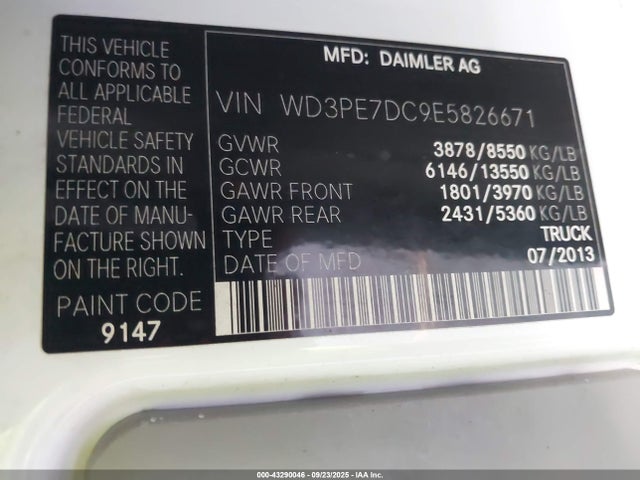 WD3PE7DC9E5826671 Mercedes-Benz mg3+mh5 (epa/14)