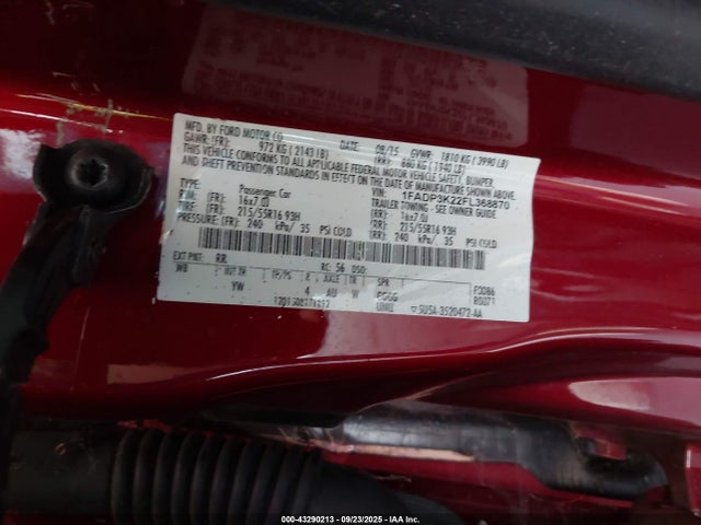 Ford Focus 2015 1FADP3K22FL368870 Image 9