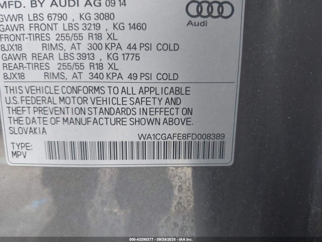 2015 AUDI Q7 WA1CGAFE8FD008389 Photo 8