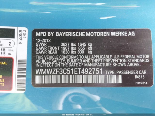 2014 MINI CLUBMAN WMWZF3C51ET492751 Photo 8