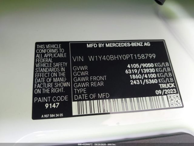 2023 MERCEDES-BENZ SPRINTER 2500 W1Y40BHY0PT158799 Photo 8