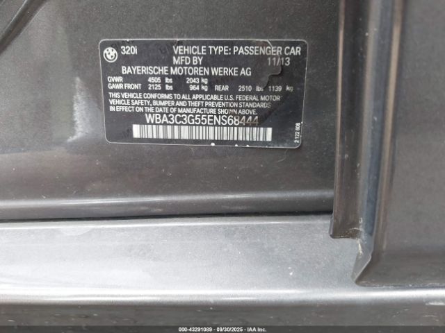 2014 BMW 320I WBA3C3G55ENS68444 Photo 8