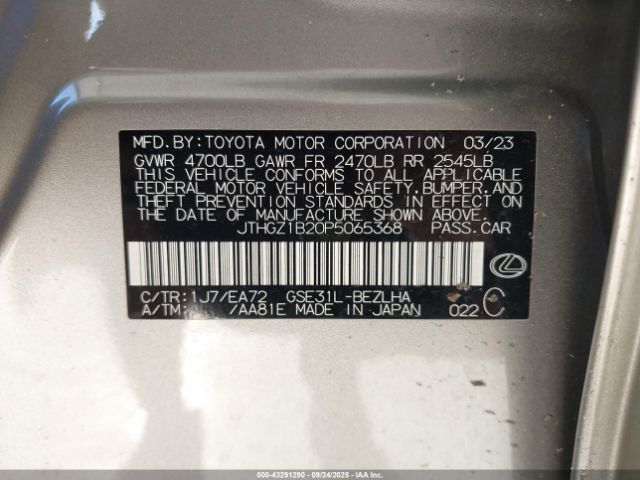 2023 LEXUS IS 350 JTHGZ1B20P5065368 Photo 8