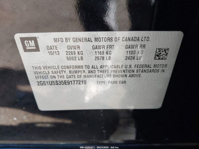 2014 CADILLAC XTS 2G61U5S35E9177219 Photo 8