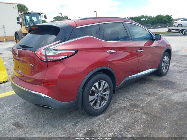 43291959 :رقم المزاد ، 5N1AZ2MG3FN217255 vin ، 2015 Nissan Murano Sv مزاد بيع