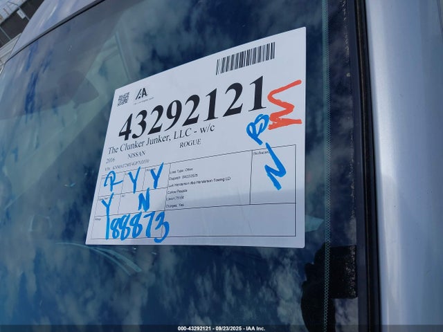 Nissan Rogue S/sl/sv 2016 KNMAT2MT4GP702030 Image 12