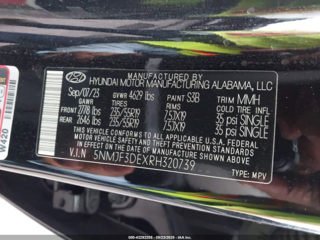 2024 HYUNDAI TUCSON 5NMJF3DEXRH320739 Photo 8