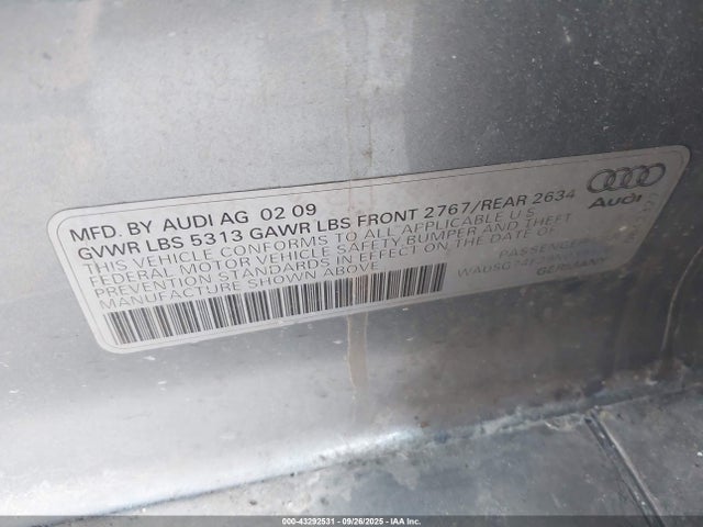 2009 AUDI A6 WAUSG74F29N039570 Photo 8