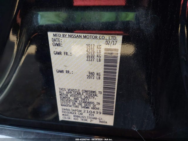 1N4AL3AP5HC210439 Nissan 2017