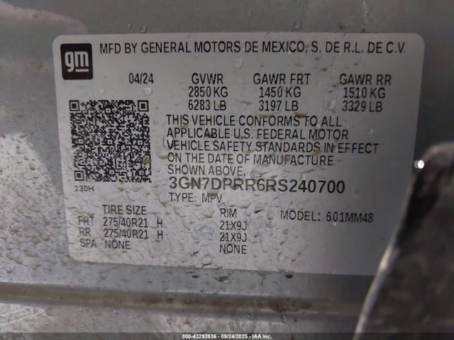 Chevrolet Equinox Ev Rs 2024 3GN7DPRR6RS240700 Image 9