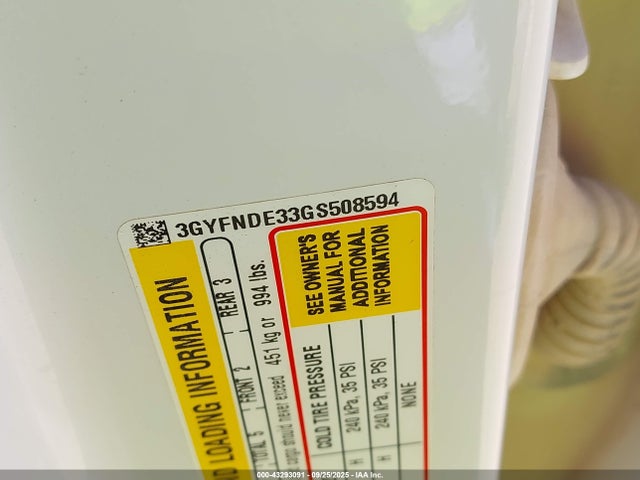 2016 CADILLAC SRX 3GYFNDE33GS508594 Photo 8