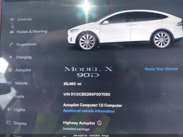 2016 TESLA MODEL X 5YJXCBE26GF007090 Photo 6