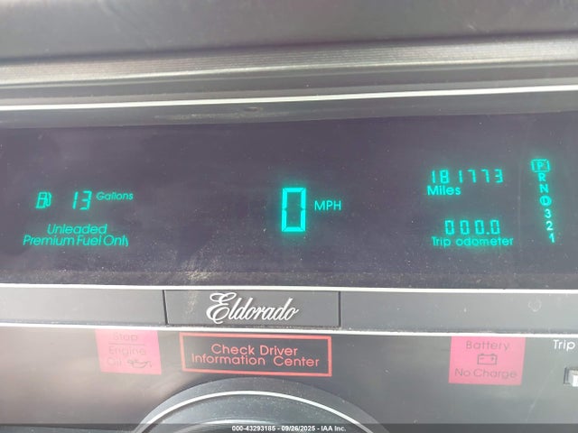 1991 CADILLAC ELDORADO 1G6EL13B1MU613777 Photo 6