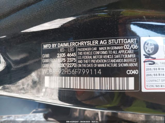 2006 MERCEDES-BENZ C 280 WDBRF92H56F799114 Photo 8