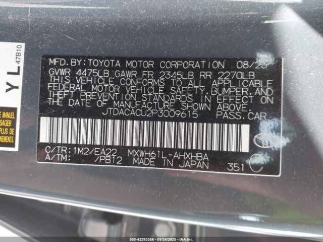 2023 TOYOTA PRIUS PRIME JTDACACU2P3009615 Photo 8