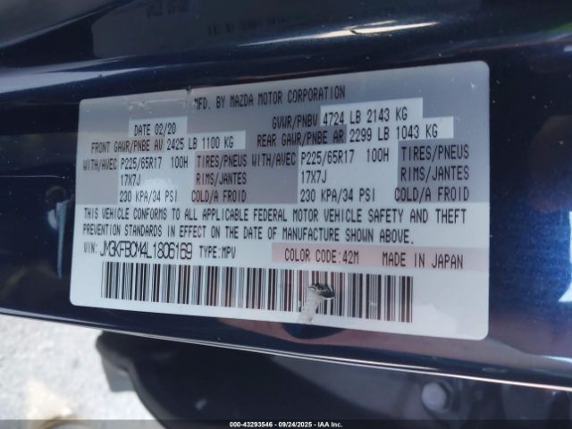 2020 MAZDA CX-5 JM3KFBCM4L1806169 Photo 8