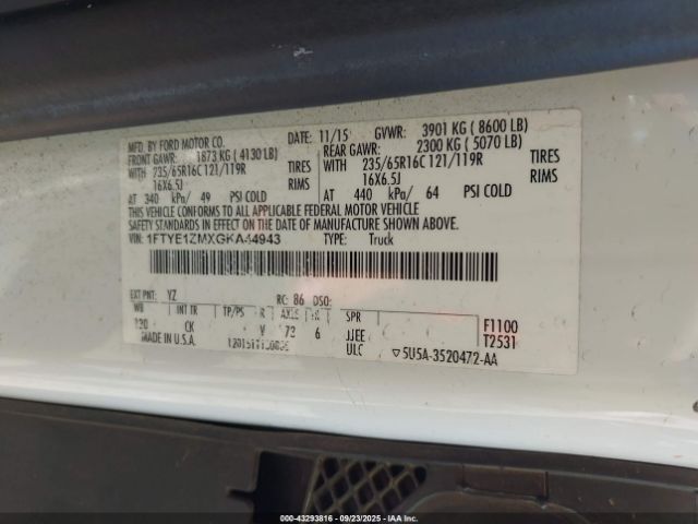 2016 FORD TRANSIT-150 1FTYE1ZMXGKA44943 Photo 8