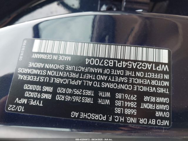 2023 PORSCHE MACAN WP1AG2A54PLB37004 Photo 8