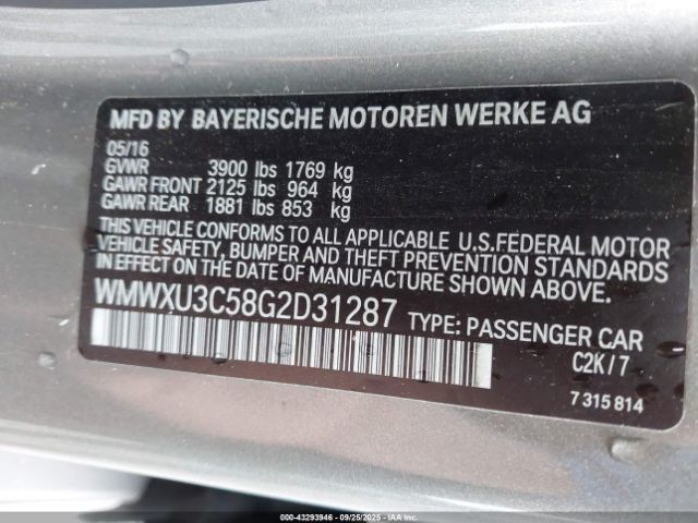 2016 MINI HARDTOP WMWXU3C58G2D31287 Photo 8