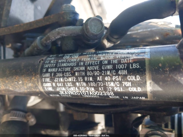 2007 KAWASAKI VN900 JKAVN2C107A002398 Photo 9