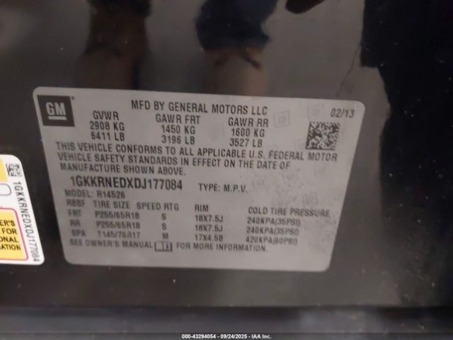 2013 GMC ACADIA 1GKKRNEDXDJ177084 Photo 8