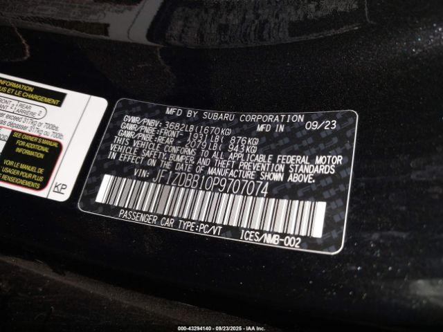2023 SUBARU BRZ JF1ZDBB10P9707074 Photo 8