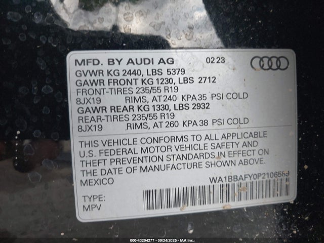 2023 AUDI Q5 WA1BBAFY0P2106589 Photo 8