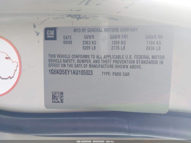 2010 CADILLAC DTS 1G6KD5EY1AU105023 Photo 8