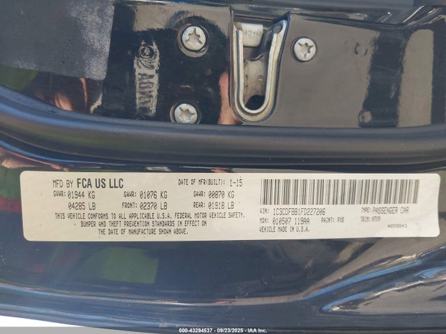 Dodge Dart 2015 1C3CDFBB1FD227206 Image 9