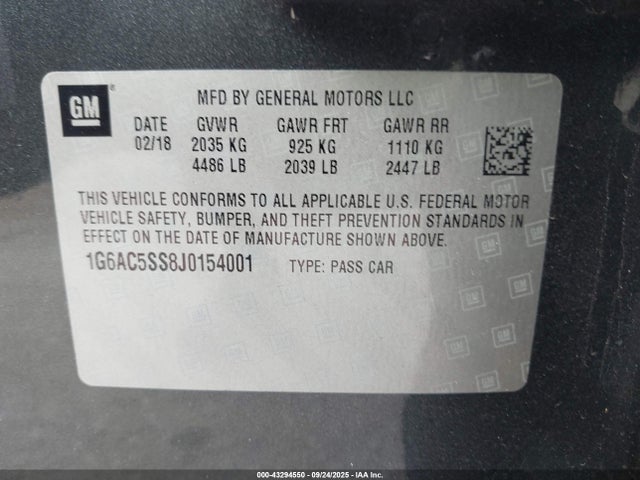 2018 CADILLAC ATS 1G6AC5SS8J0154001 Photo 8