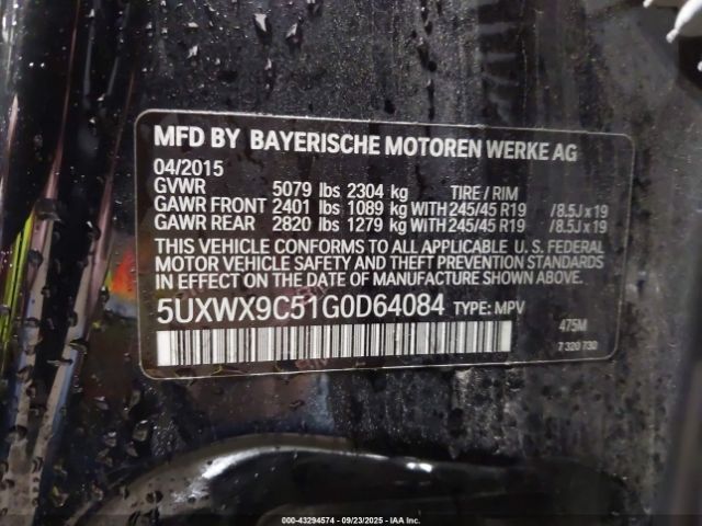 2016 BMW X3 5UXWX9C51G0D64084 Photo 8