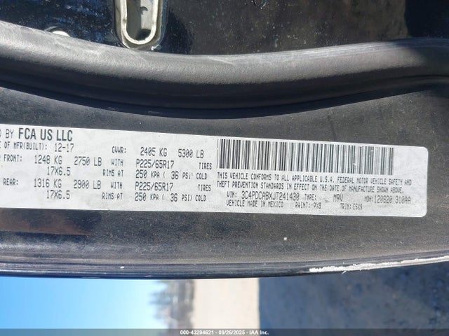 3C4PDCABXJT241430 Dodge 2018