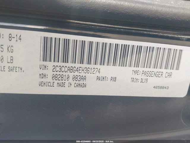 Chrysler 300 2014 2C3CCABG4EH361274 Image 9