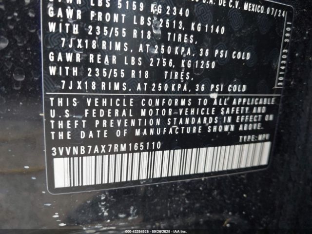 2024 VOLKSWAGEN TIGUAN 3VVNB7AX7RM165110 Photo 8
