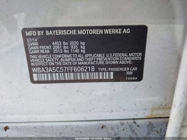 2015 BMW 328I WBA3A5C57FF606218 Photo 8