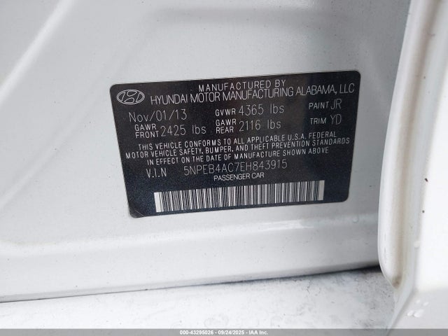 Hyundai gamma 2014 5NPEB4AC7EH843915 Image 9