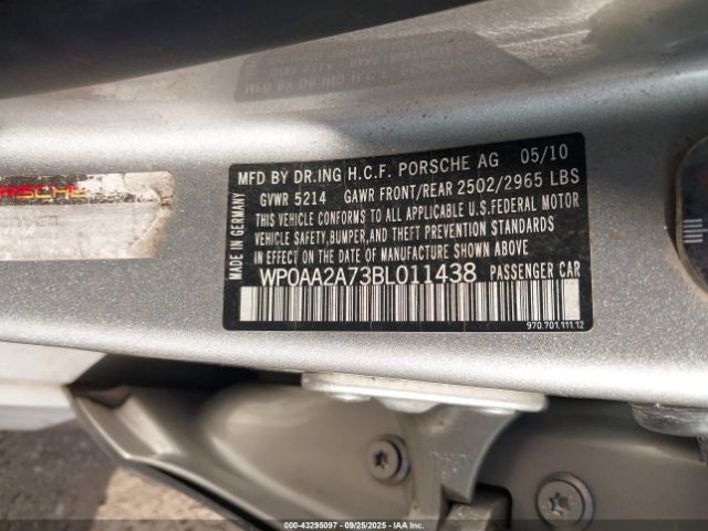 2011 PORSCHE PANAMERA WP0AA2A73BL011438 Photo 8