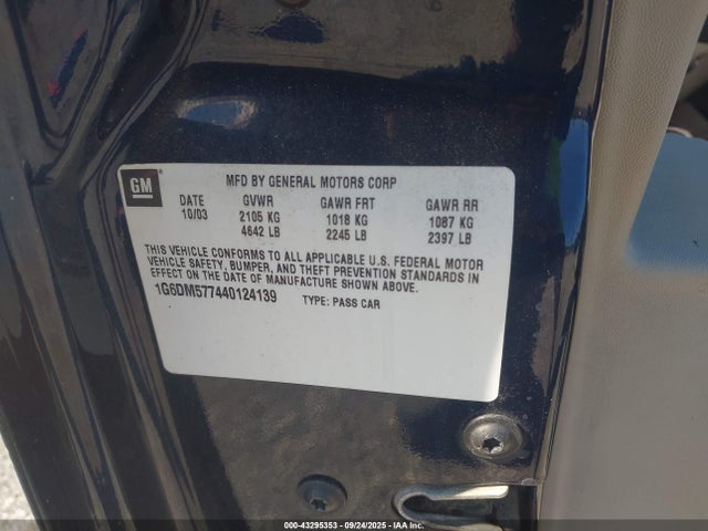 2004 CADILLAC CTS 1G6DM577440124139 Photo 8